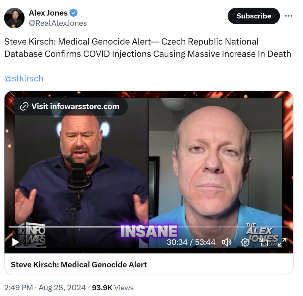 Interviews by Alex Jones and Sarah Westall