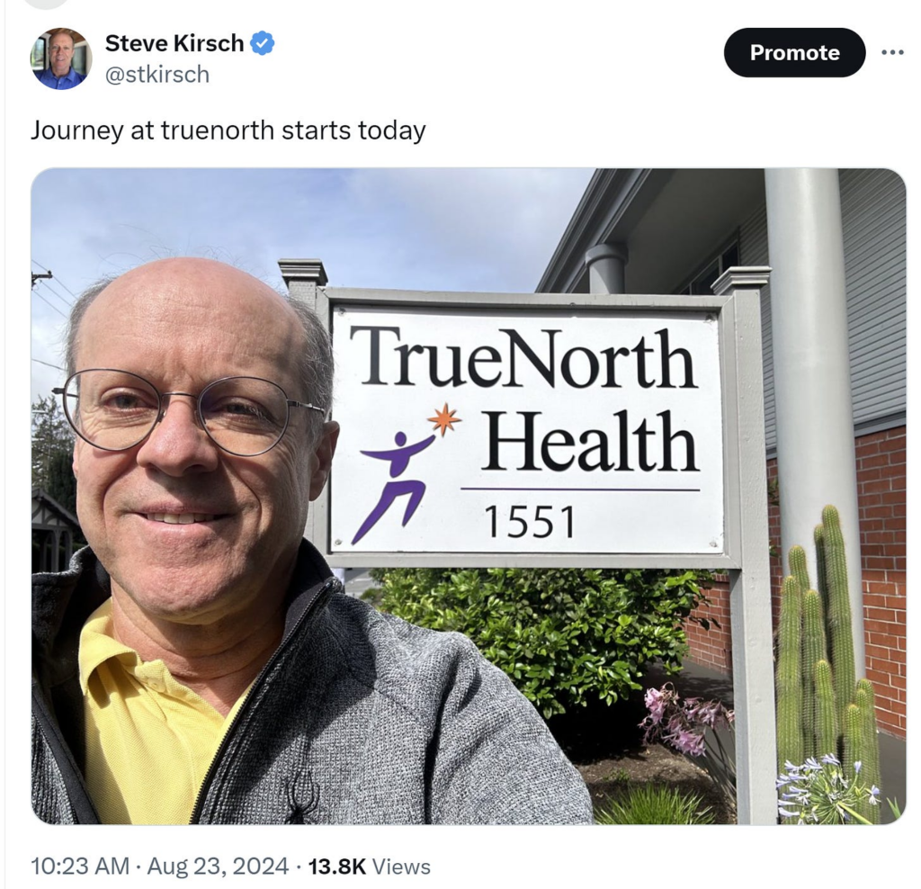 Starting a week-long water-only fast at TrueNorth (so I’ll be posting a lot less for a week)