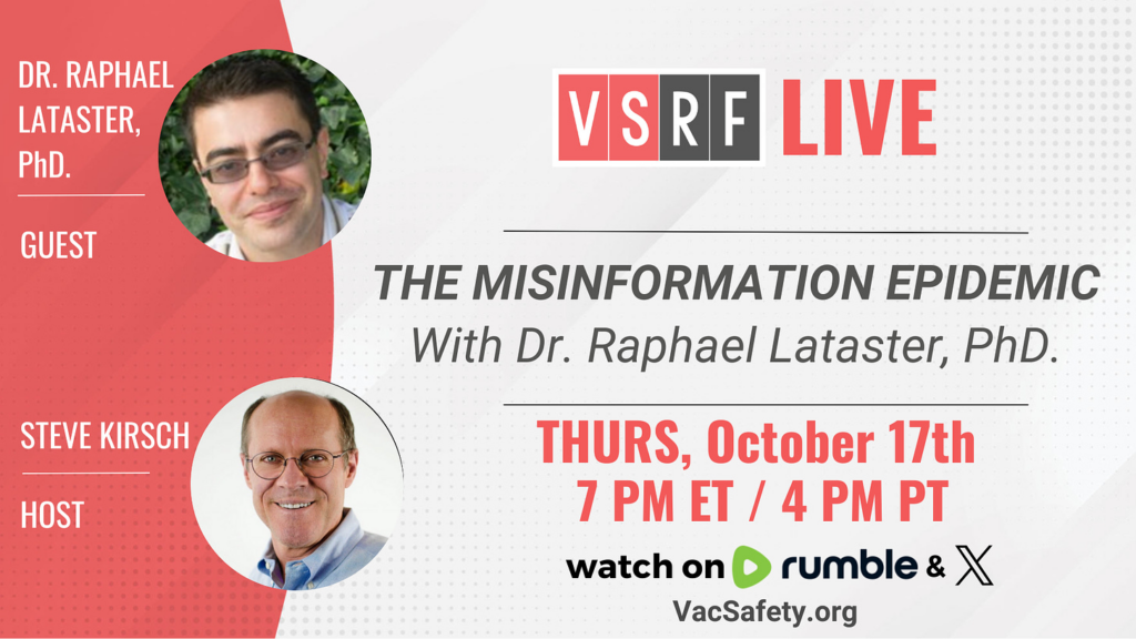 VSRF LIVE Tonight: Episode 148 – The Misinformation Epidemic with Dr. Raphael Lataster, PhD.