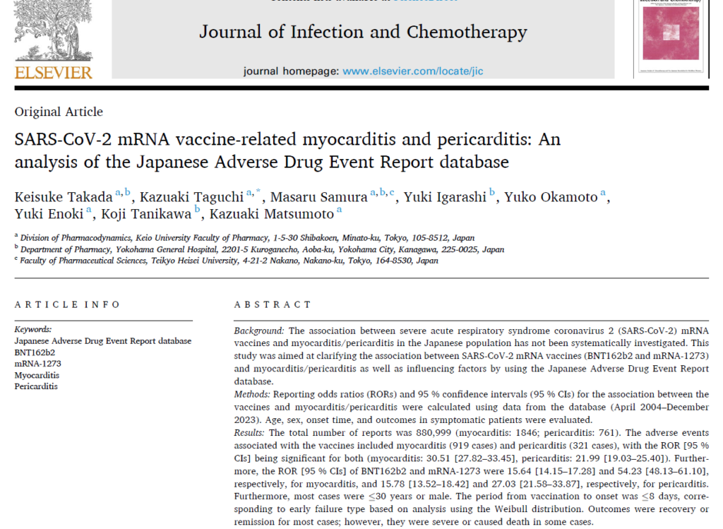 The Takada paper shows very clearly that the COVID vaccines are not safe
