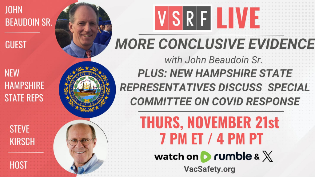 VSRF LIVE Tonight: Episode 153 – More Damning Evidence from John Beaudoin Sr. PLUS! NH State Representatives Share MORE DAMNING FINDINGS from Their Recent Report!