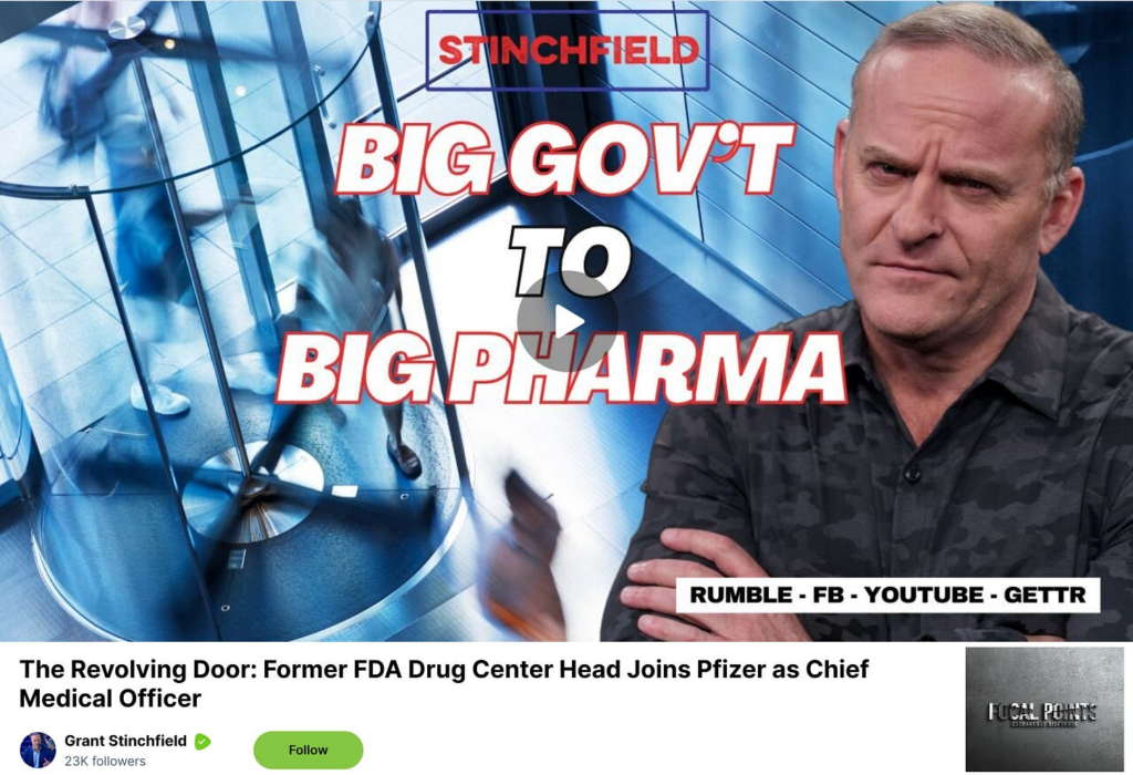Pfizer-FDA-Pfizer Revolving Door of Corruption, Bad Flu Season Explained, How to Prepare