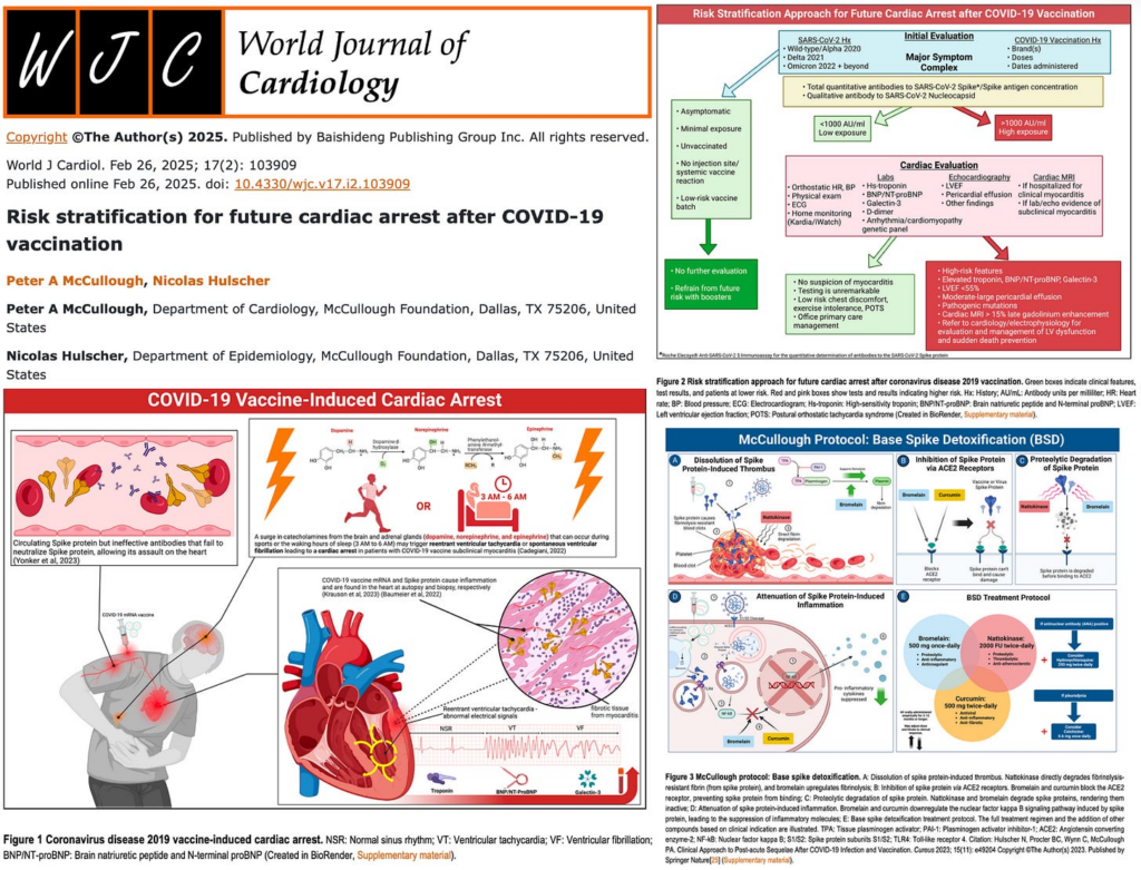 BREAKING Publication—First Peer-Reviewed Risk Stratification Protocol for Future Cardiac Arrest after COVID-19 Vaccination