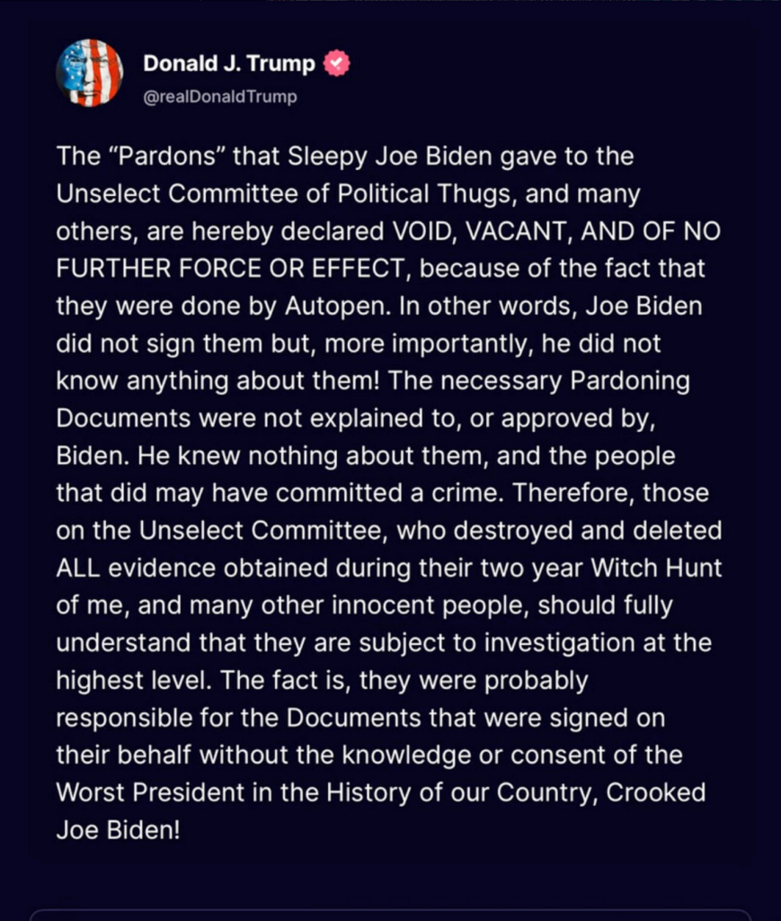 President Trump Calls Out Autopen Scandal!