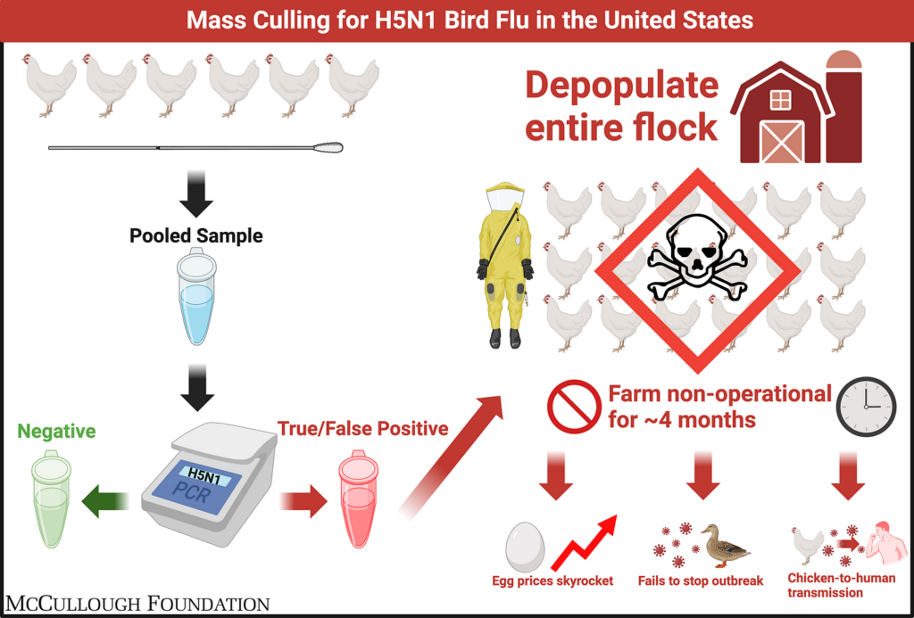 Mass Depopulated Poultry Farms Remain Non-Operational for ~4 Months After H5N1 Pooled PCR Detections