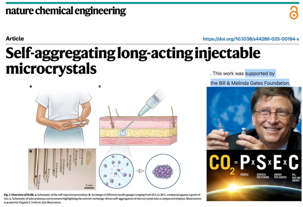 Gates-Funded Self-Assembling Microcrystal Implants Mark a New Phase in Population Control