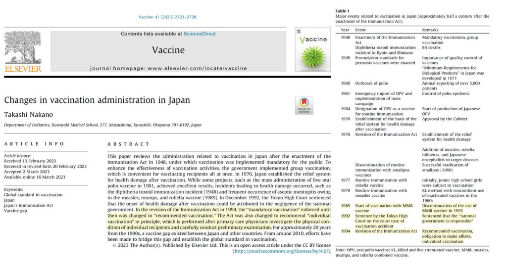 How MMR Adverse Events Led to Market Removal in Japan and Change from Mandatory to Elective Childhood Vaccine Schedule
