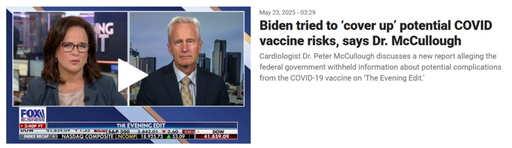 Senate Interim Report Finds Fraud and Corruption on COVID-19 Vaccine Myocarditis