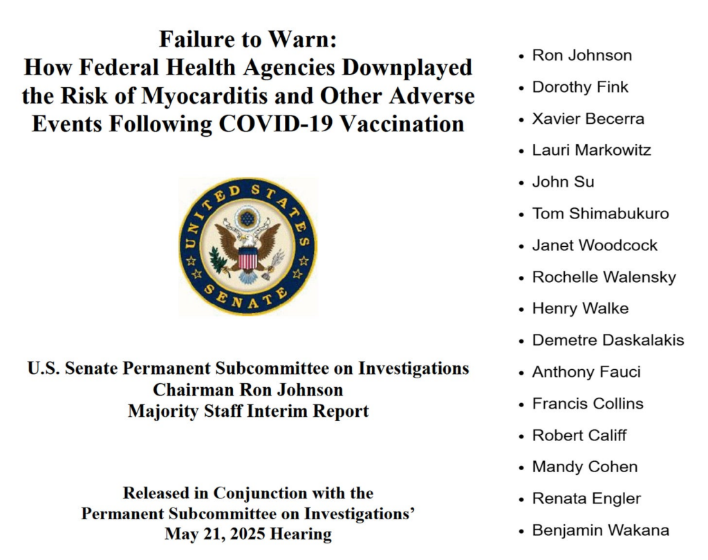 “Government Officials Named in COVID-19 Vaccine Myocarditis Cover-Up”