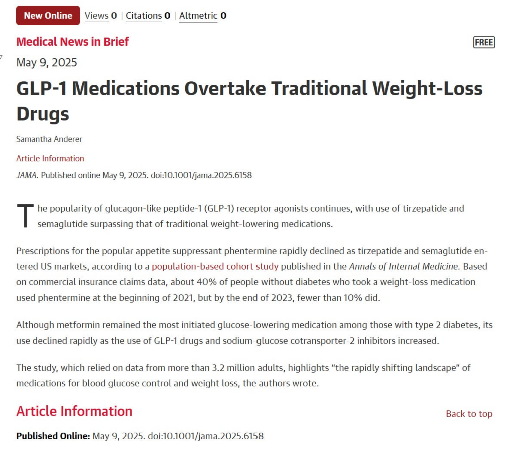 GLP-1 Drugs Overtake other Weight Loss Medications