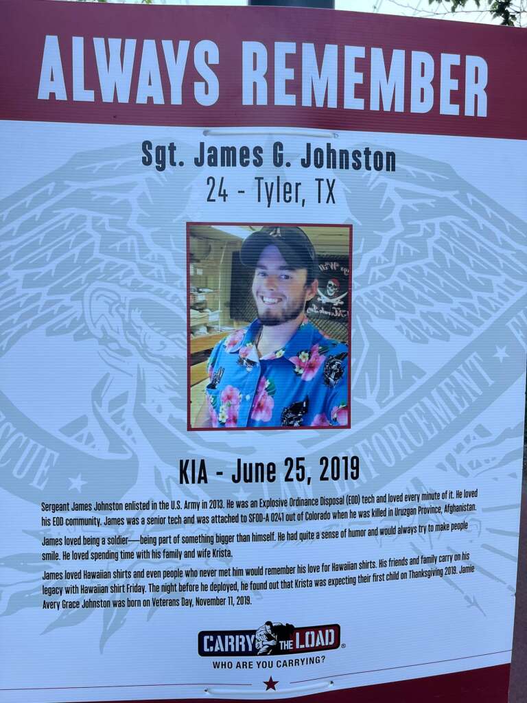 In Memoriam of Sgt. James G. Johnston