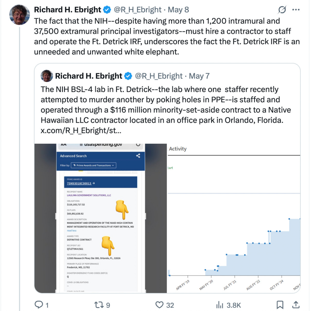 Attempted Murder at Fort Detrick Bio-Lab Halts Operations