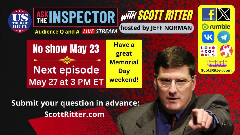 No show May 23 • Next episode May 27 at 3 PM ET