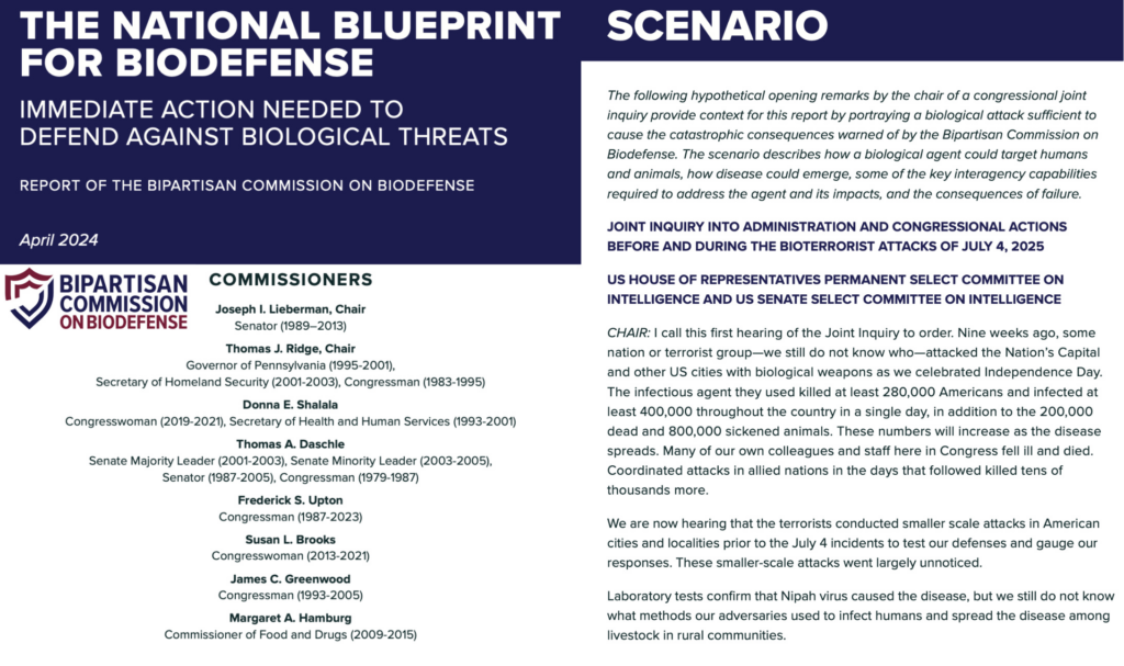 Federal Report Simulates July 4th 2025 Bioterror Attack as the FDA Goes Rogue