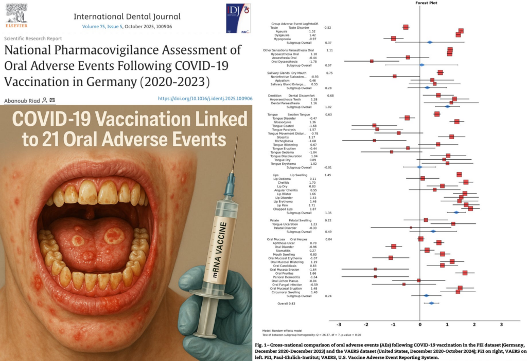 NEW STUDY: COVID-19 Vaccination Linked to 21 Oral Adverse Events