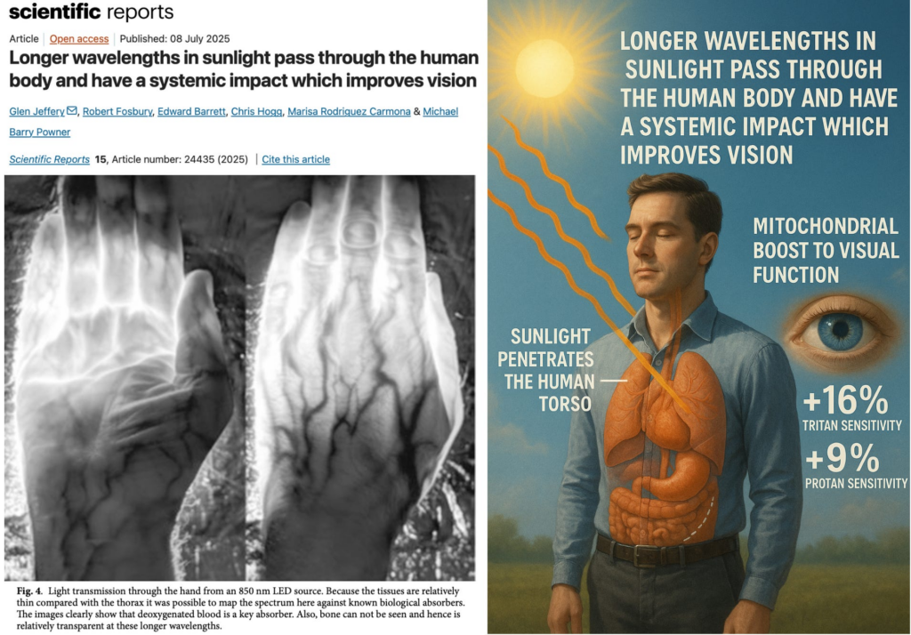 NEW STUDY: Sunlight Penetrates the Human Body, Improving Mitochondrial Function and Vision