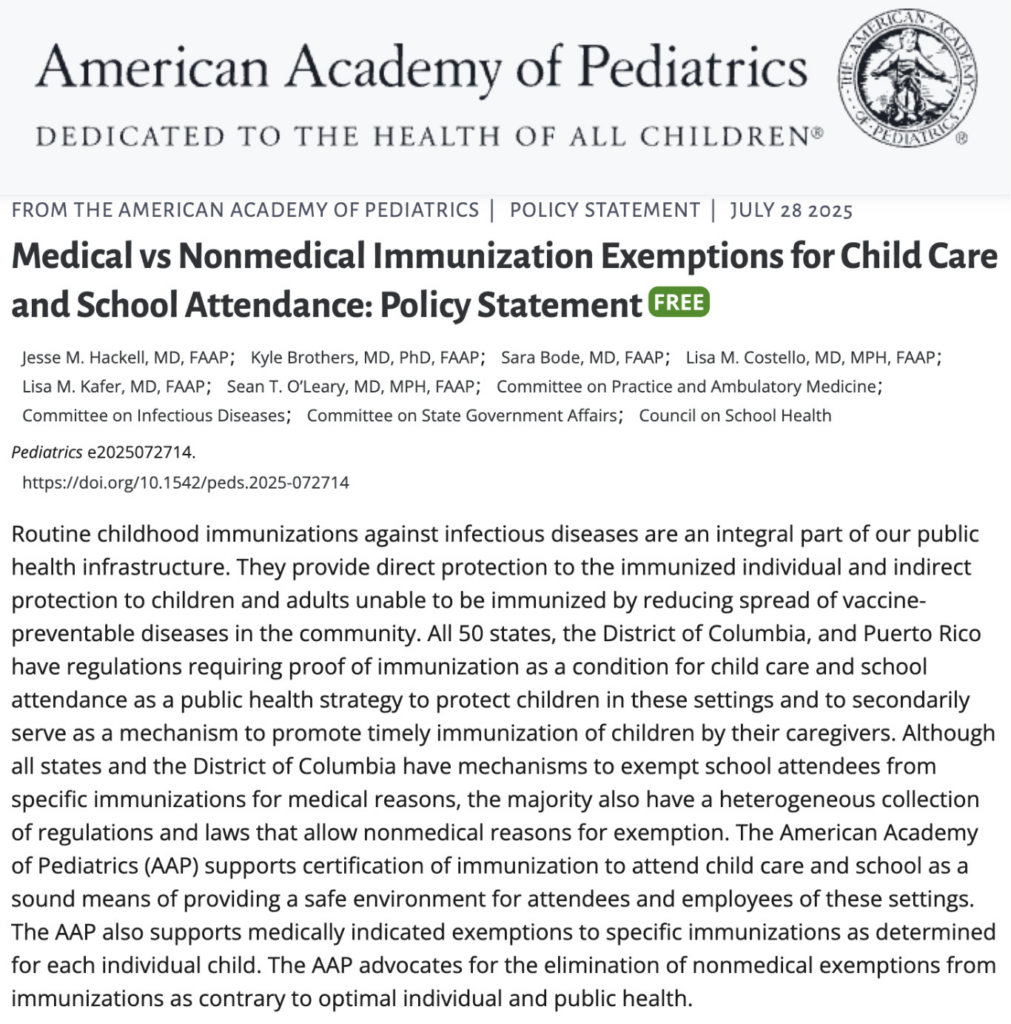 Desperate Vaccine Cabal Moves to Eliminate All Nonmedical Vaccine Exemptions for School