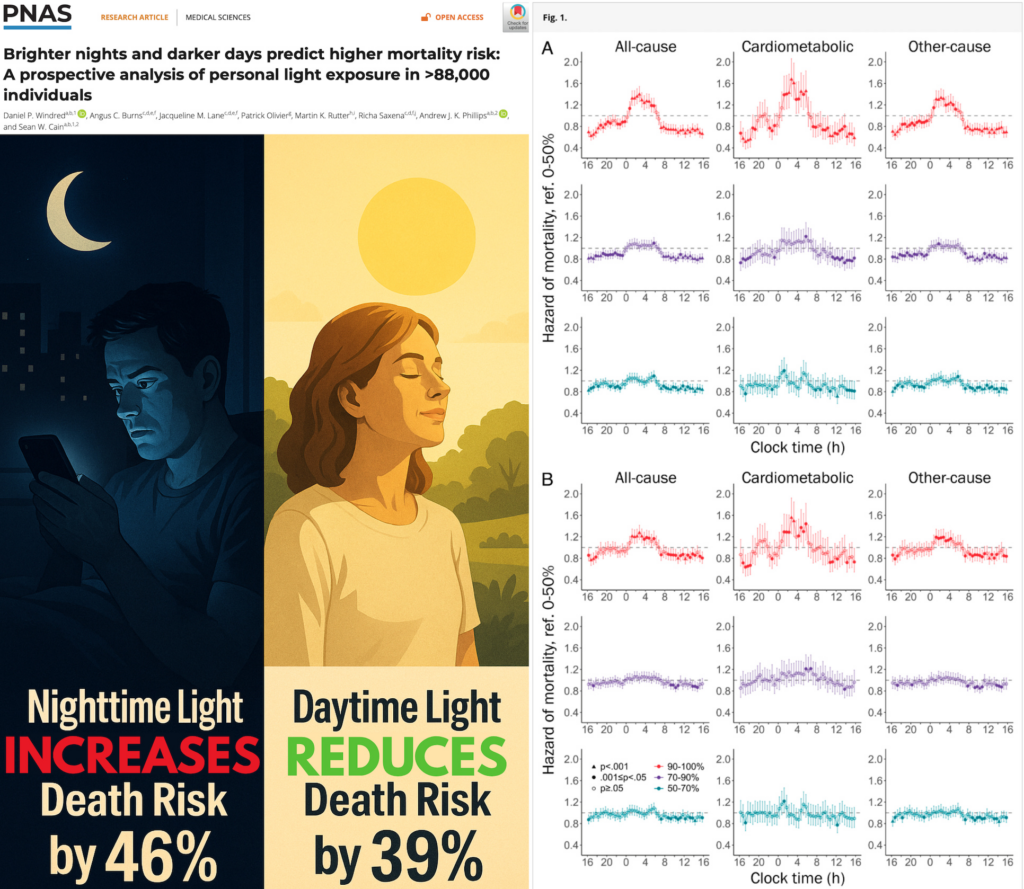 Brighter Nights and Darker Days Increase Risk of Death by Up to 46%