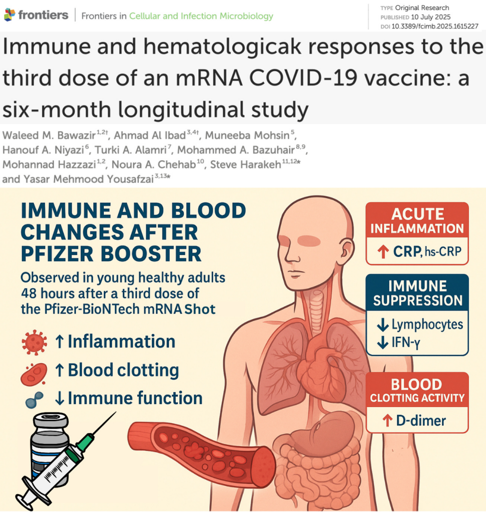 NEW STUDY: mRNA Boosters Trigger Dangerous Immune & Blood Abnormalities Within 48 Hours in Healthy Young Adults