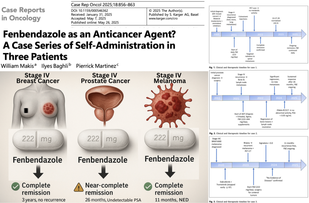 NEW STUDY: Fenbendazole Linked to Remission or Near-Remission in Three Stage IV Cancer Patients