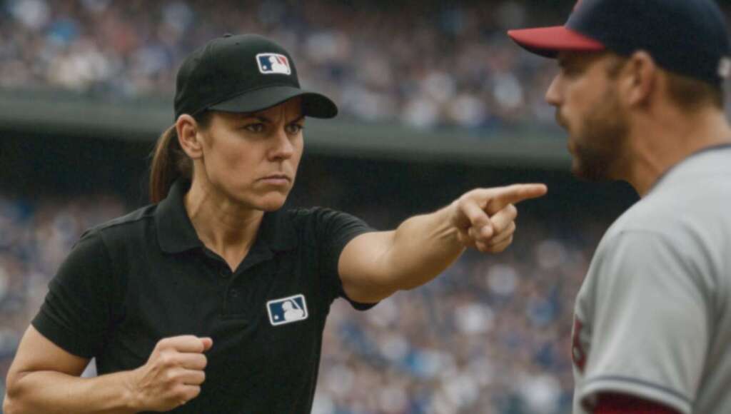 Female Umpire Ejects Player For Something He Did In Her Dream Last Night (Satire)