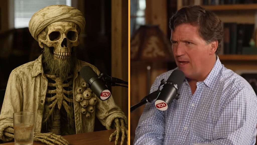 Tucker Carlson Releases Exclusive Interview With Dredged-Up Corpse Of Osama Bin Laden (Satire)