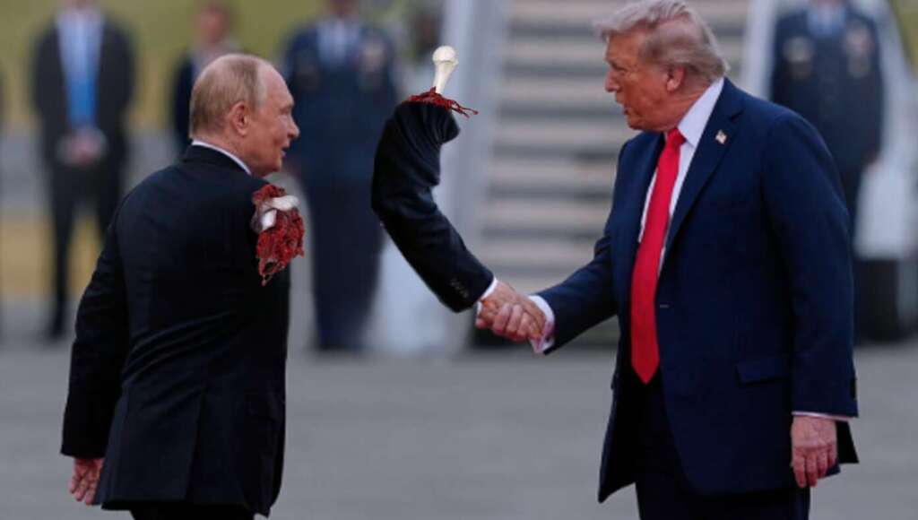 Disaster Strikes As Trump Accidentally Rips Putin’s Arm Off With Macho Handshake (Satire)