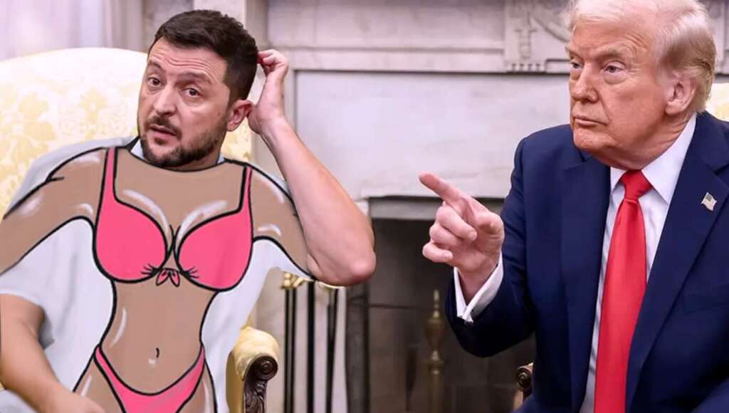 Inappropriate? Zelenskyy Shows Up To Negotiations In Novelty Bikini T-Shirt (Satire)