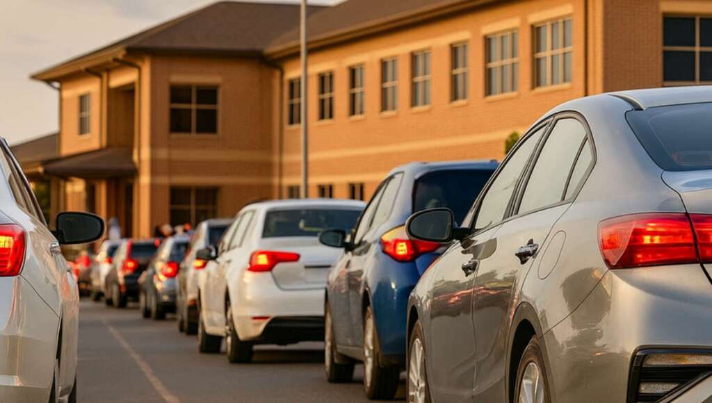 Study Finds Average Parent Spends 92% Of Life In School Pickup Line (Satire)