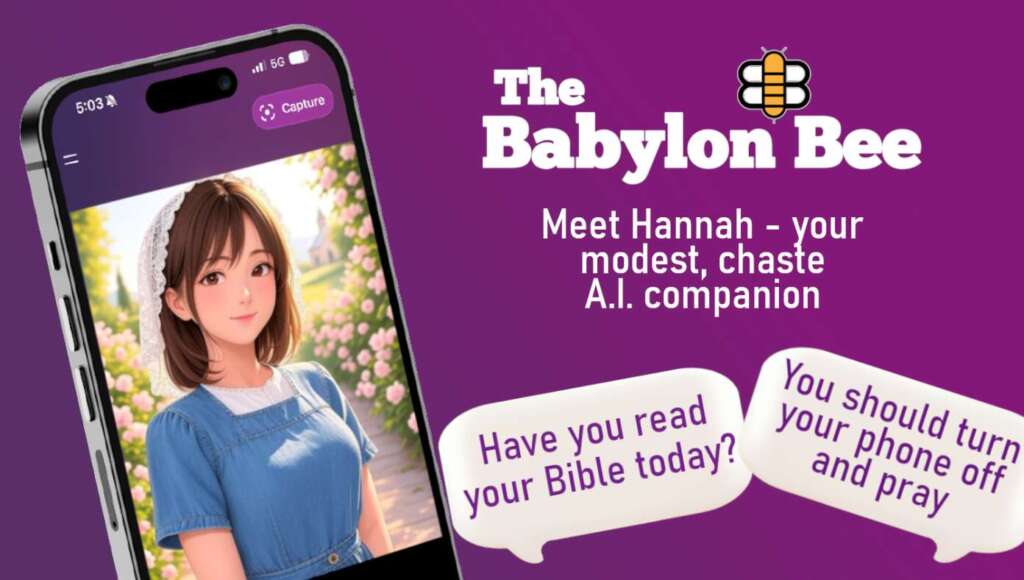 Meet Hannah, The New Fully Clothed And Chaste A.I. Assistant From The Babylon Bee (Satire)