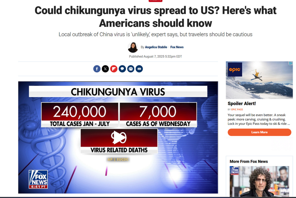Chikungunya Viral Outbreak in Asia