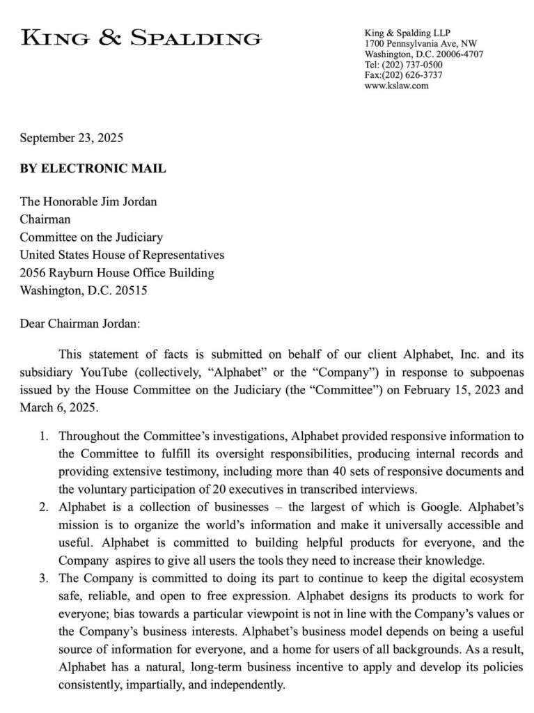 Google Admits censorship for political reasons under the Biden Admin