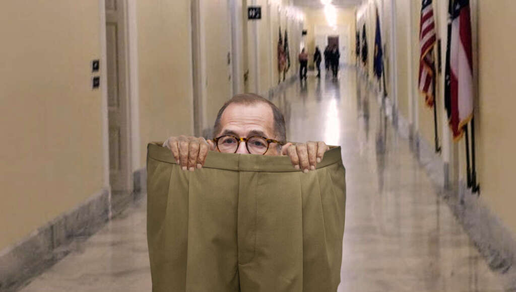 Jerry Nadler Forced To Retire From Congress After Being Fully Consumed By His Own Pants (Satire)