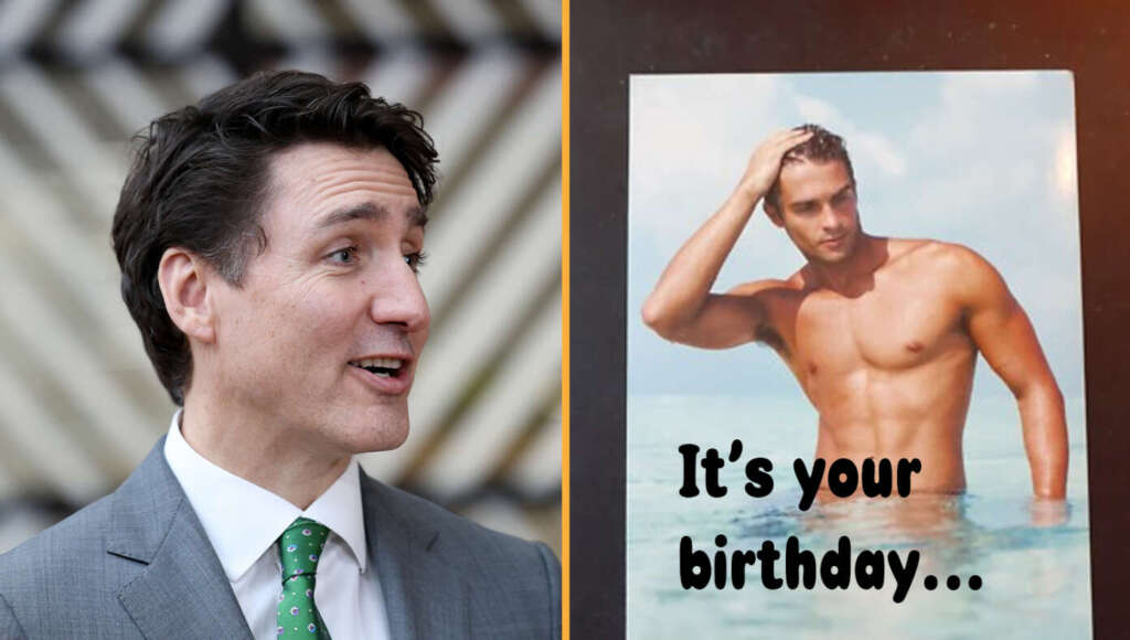 Media Uncovers Hot Hunk Birthday Card Trump Sent To Justin Trudeau (Satire)