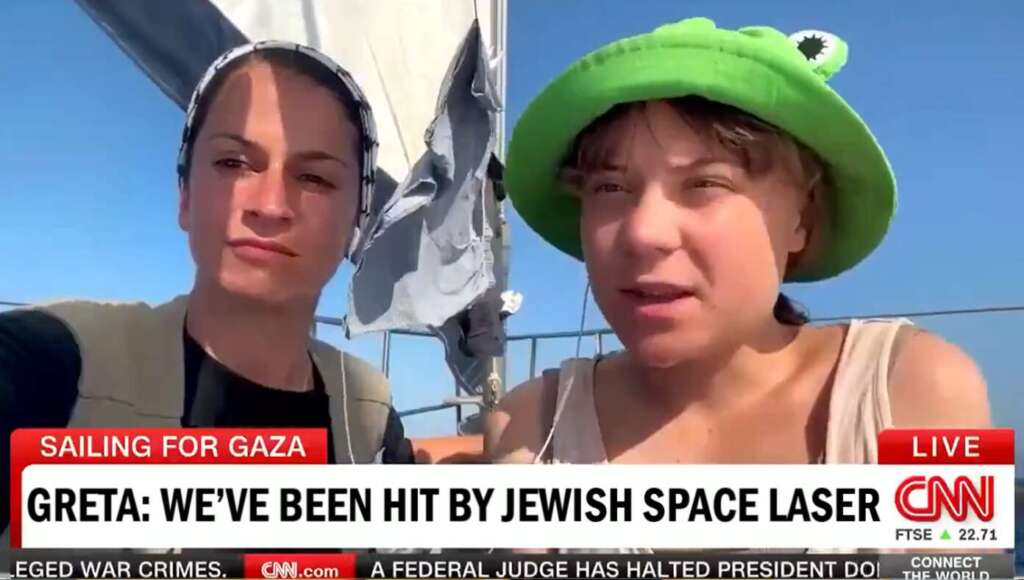 Greta Thunberg Reports Flotilla Struck By Jewish Space Laser (Satire)