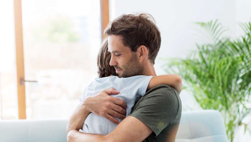 Report: Fathers Hugging Their Kids Tighter Today (Satire)