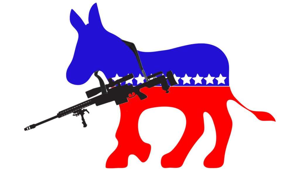 Logo Update: Democrat Donkey Now Holding Sniper Rifle (Satire)