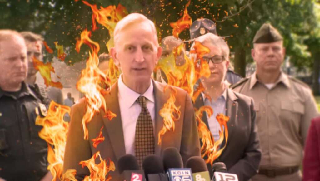 ‘We Don’t Need Help Against Antifa,’ Announces Portland Mayor Currently On Fire (Satire)