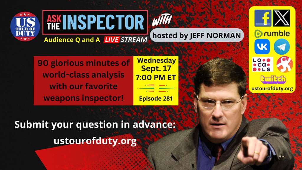 Ask the Inspector with Scott Ritter Ep. 281 (streams live on Sept. 17 at 7 PM ET)