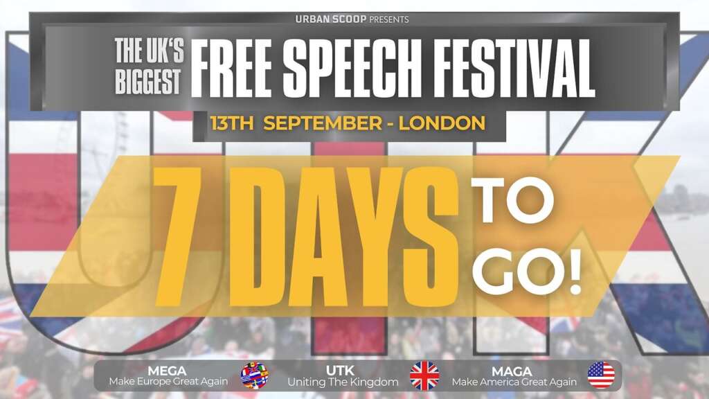 1 week to go – September 13th Free Speech Festival 2025