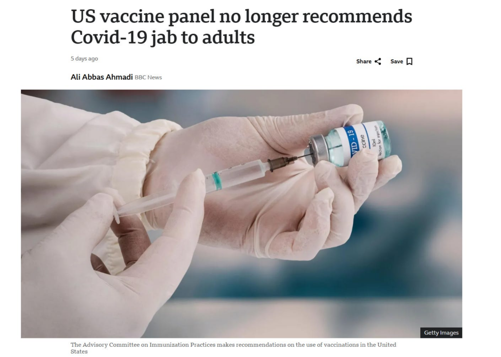 ACIP Drops Universal Support for COVID-19 Vaccination