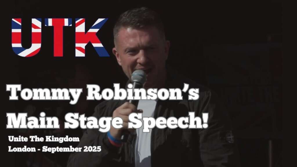 Tommy Robinson’s Powerful Main Stage Speech | Freedom of Speech Rally 2025
