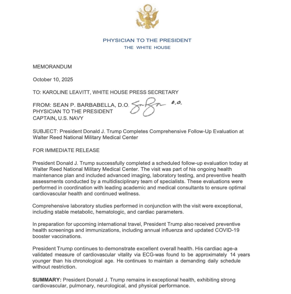 BREAKING: President Donald Trump “Receives” COVID-19 mRNA Booster Injection and Flu Shot