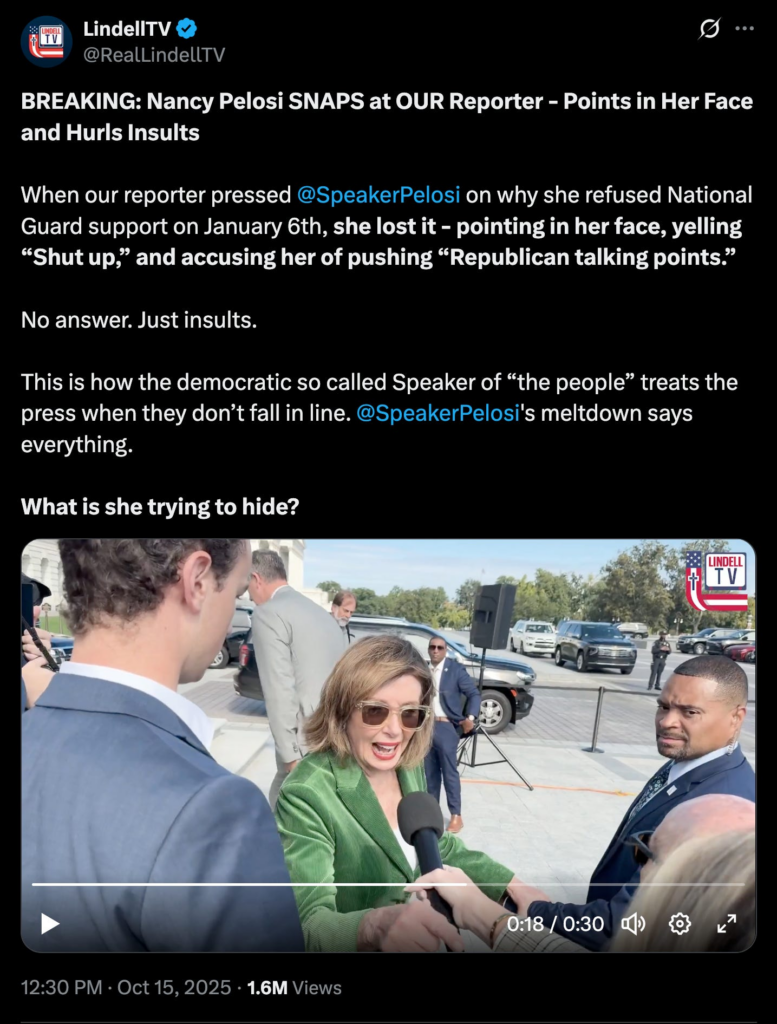 Nancy Pelosi Melts Down On LindellTV