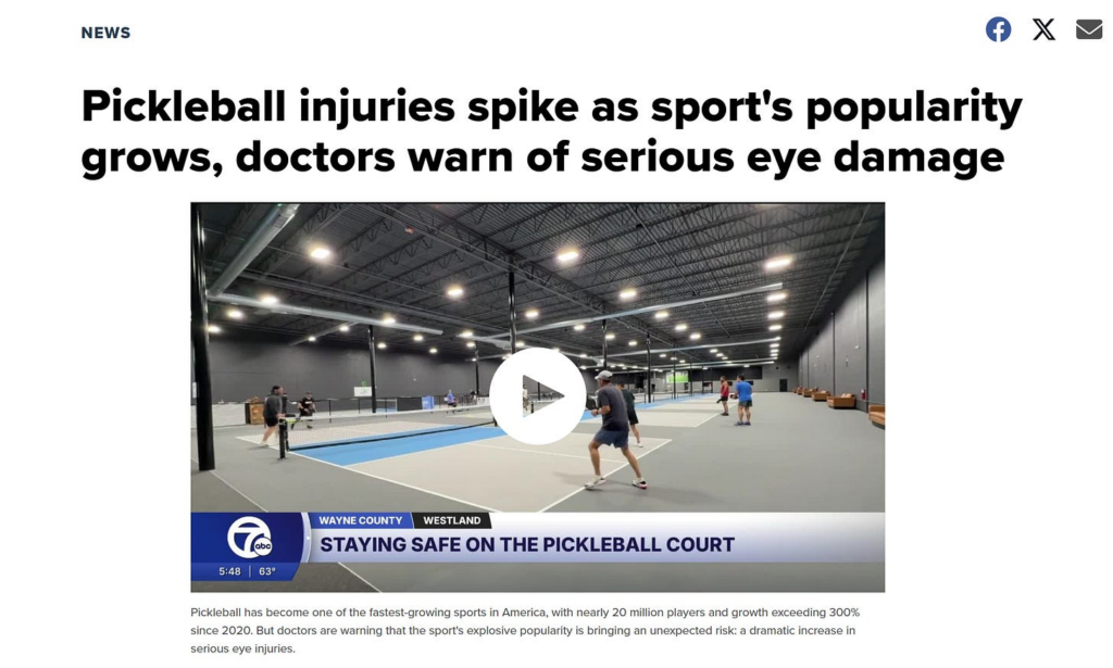 Pickleball Injuries Spike as Popularity Soars