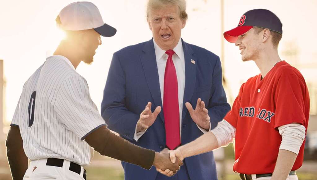 Trump Brokers Historic Peace Deal Between Yankees And Red Sox Fans (Satire)