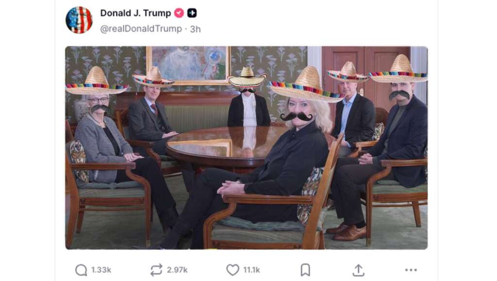 Trump Retaliates For Peace Prize Snub With Picture Of The Nobel Committee In Sombreros (Satire)
