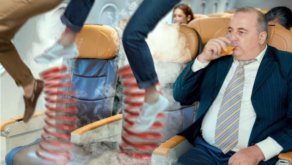 At Last: Airlines Introduce Ejection Seats For People Who Have Loud Conversations (Satire)