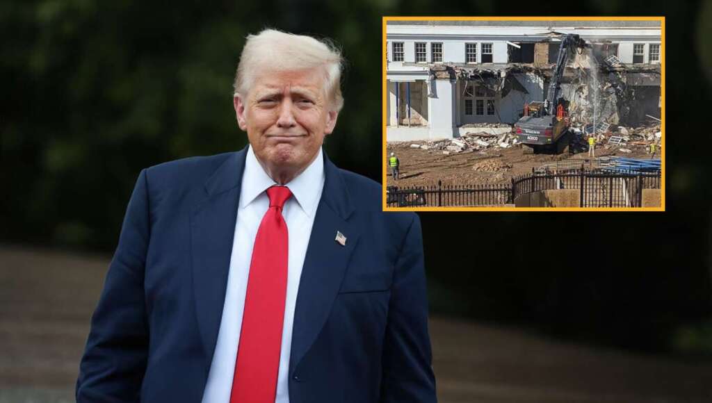 Trump Declares White House ‘ICE Free Zone’ Until Construction On New Ballroom Is Done (Satire)