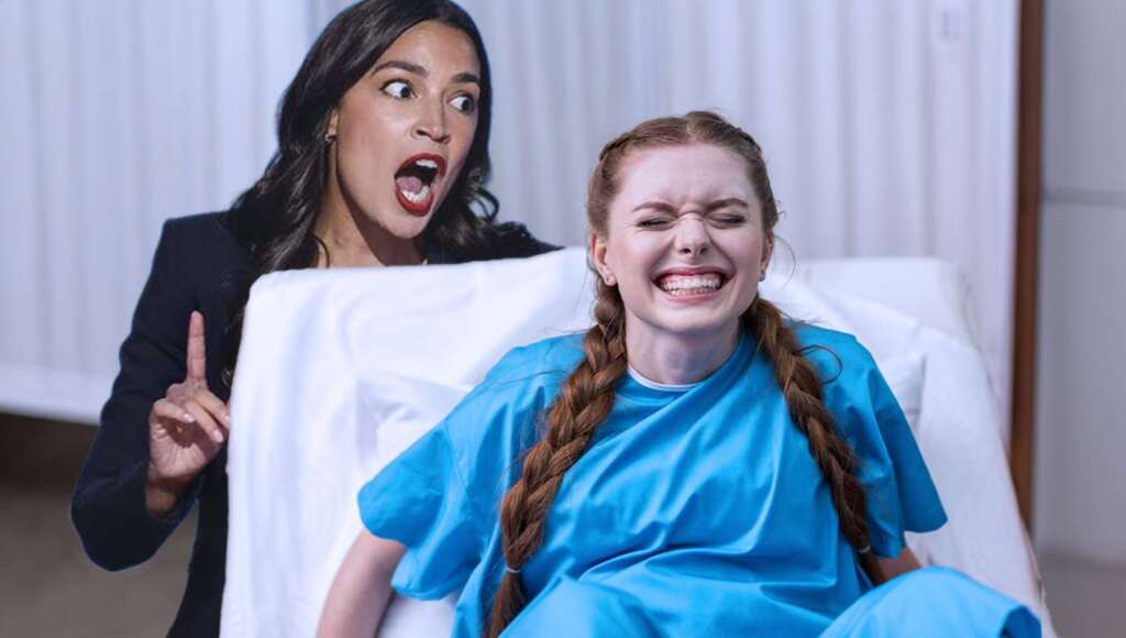 AOC Tells Mom Giving Birth To Get A Real Job (Satire)